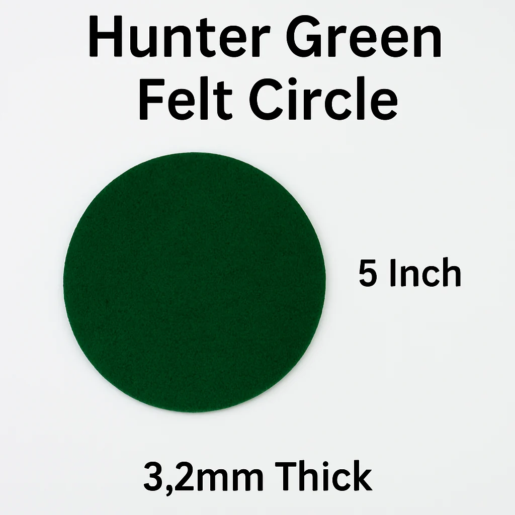 5 inch Thick Acrylic Felt Circles 3.2mm pack of 5 multi color - Image 8