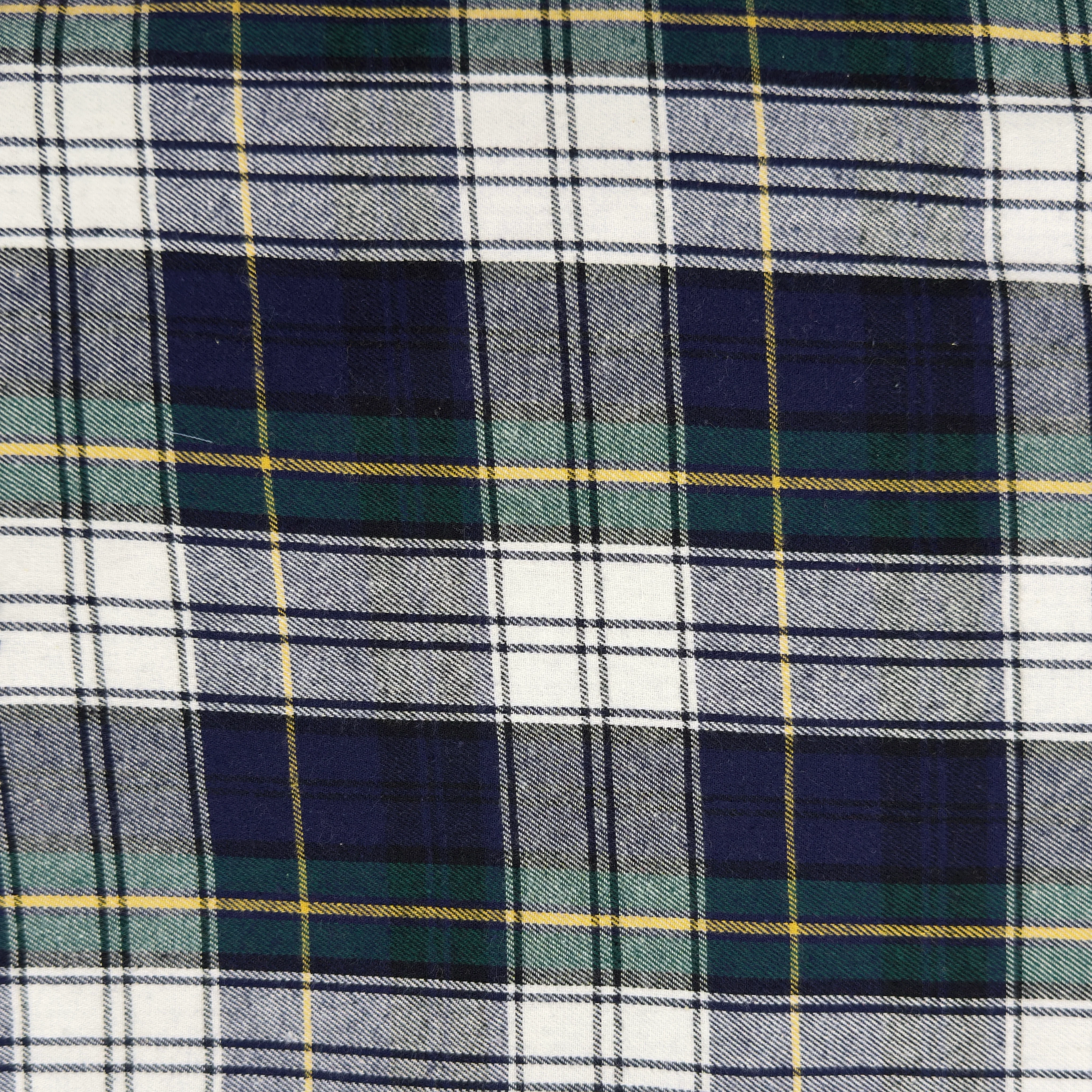 Flannel fabric for quilting | Cotton 5oz 60" Plaid Blue