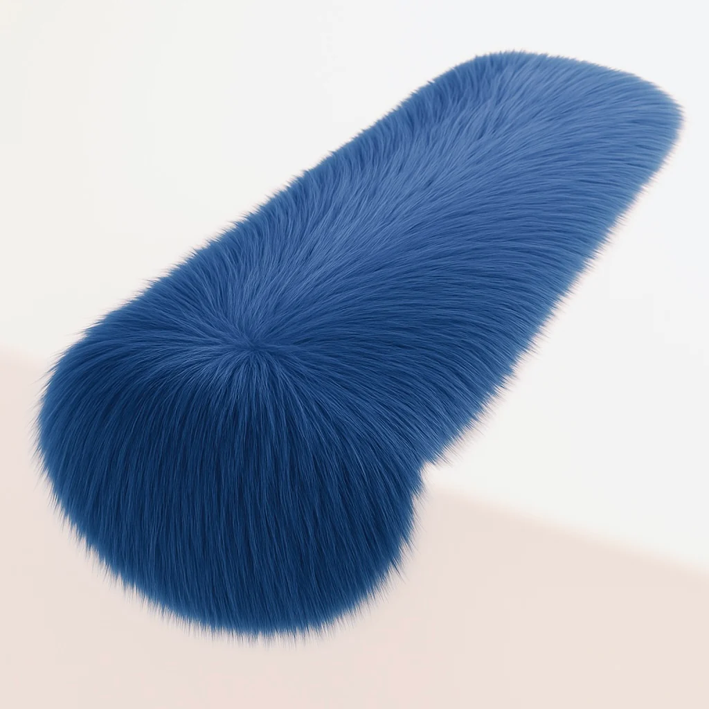 Faux Fur Table Runners Royal Blue – Elegant Decor for Every Occasion