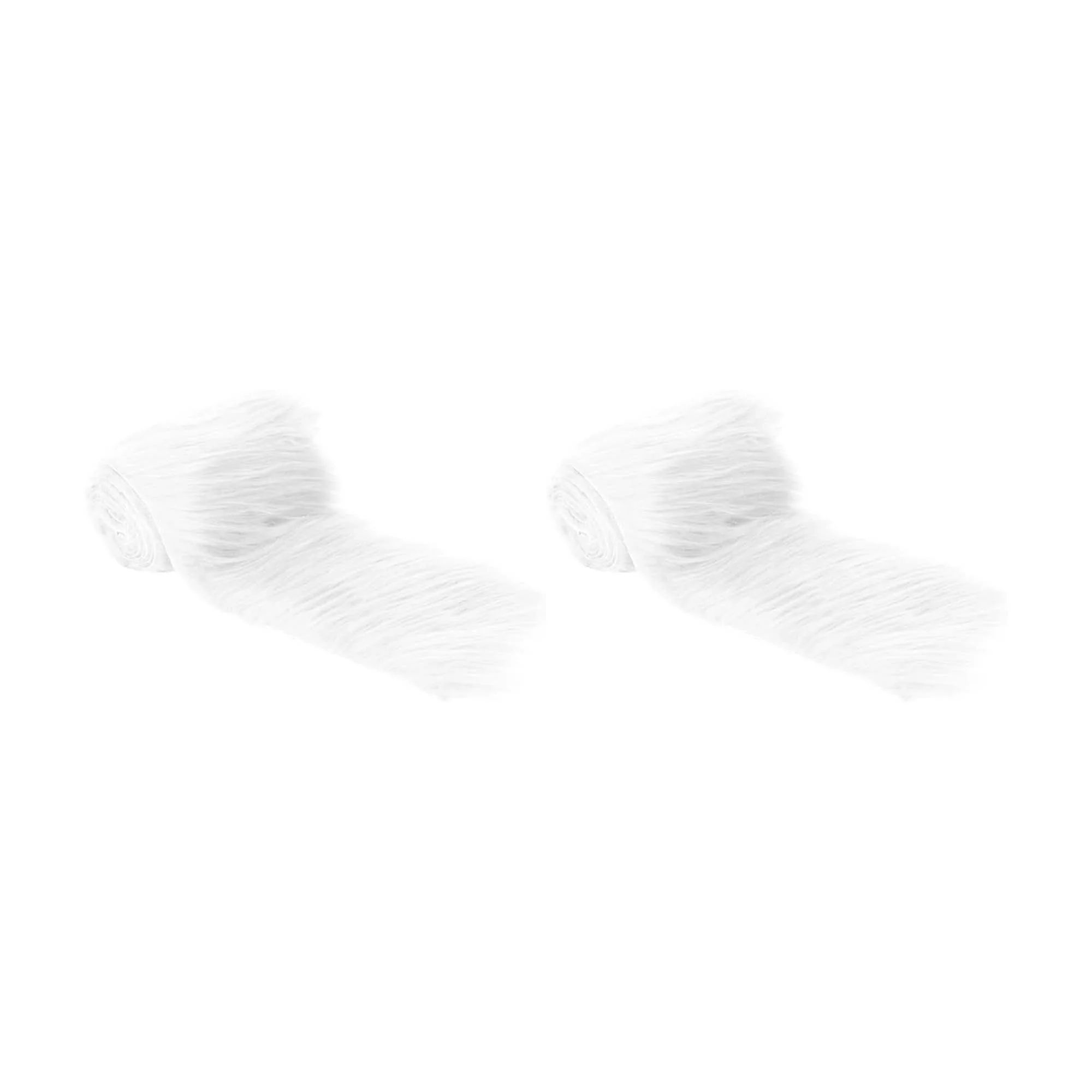 Faux Fur Trim Ribbon White | Precut Craft Fur Bundles