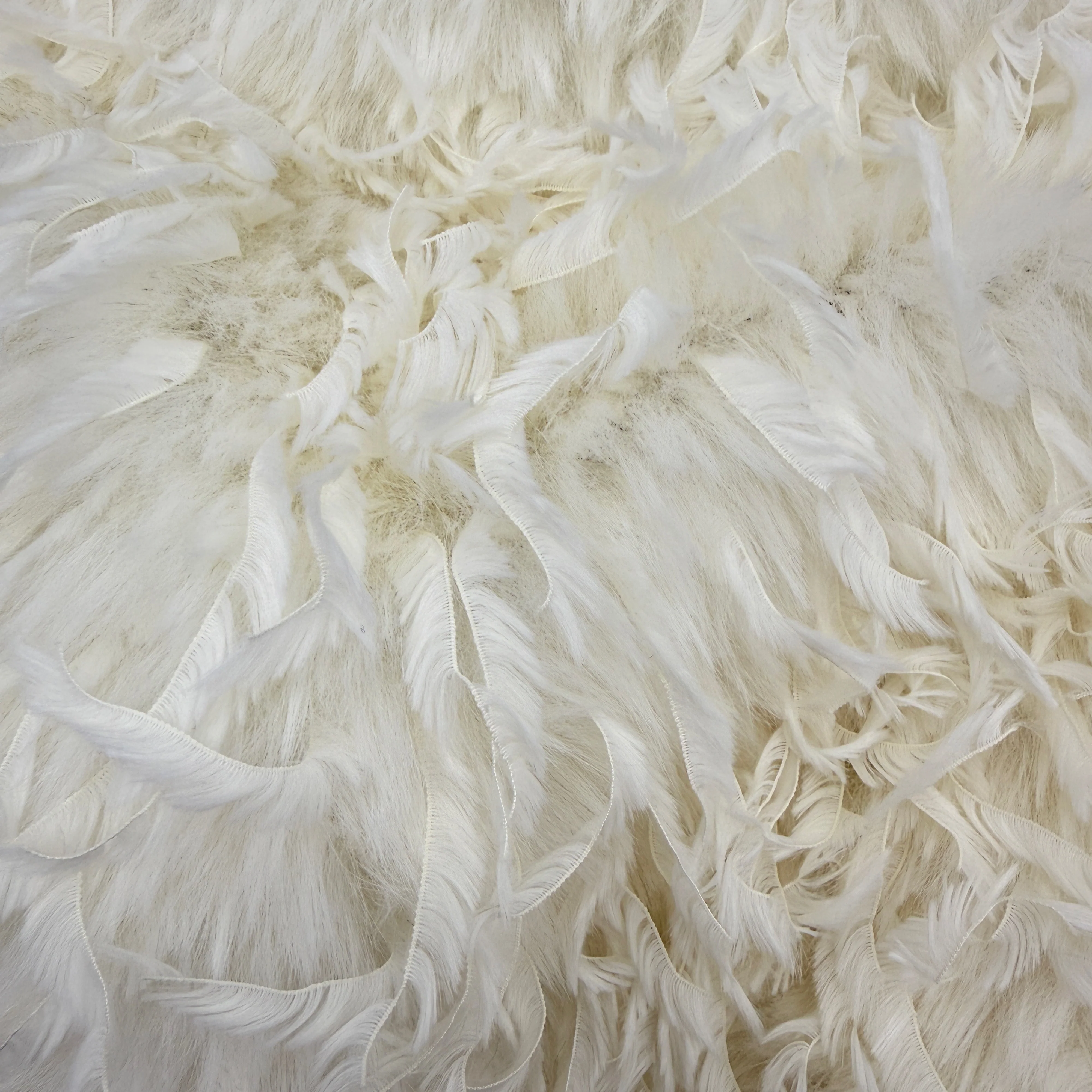 Feather Mink Faux Fur Fabric Half Yard (18x60) | FabricLA - Image 4