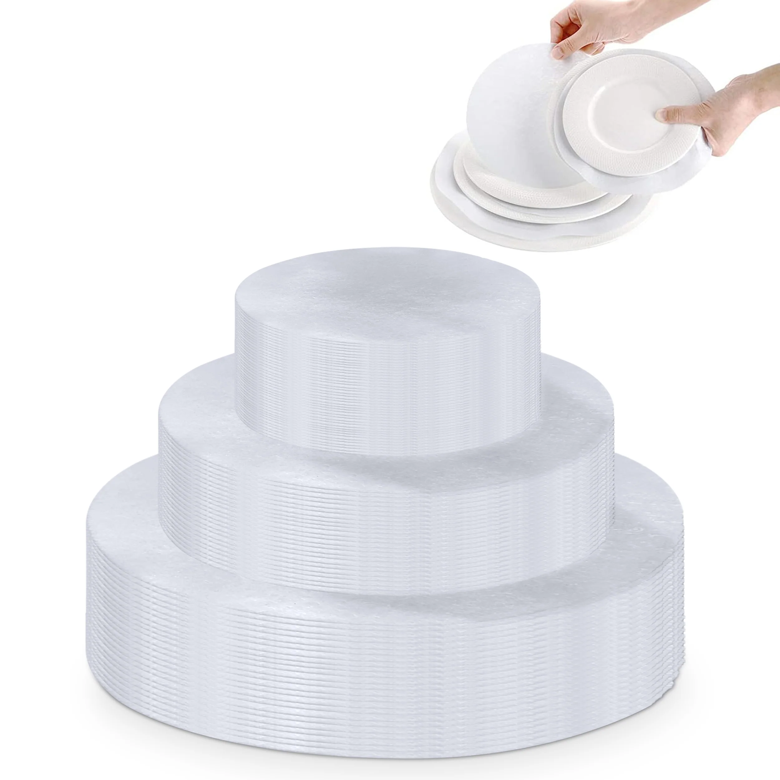 Felt Dish Protectors Plate Dividers 48 Piece Set - Image 6