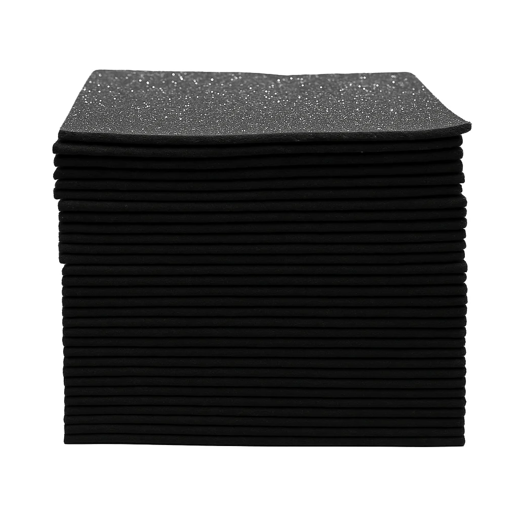 Glitter Felt Fabric Sheets Soft Precut Felt For DIY Crafts