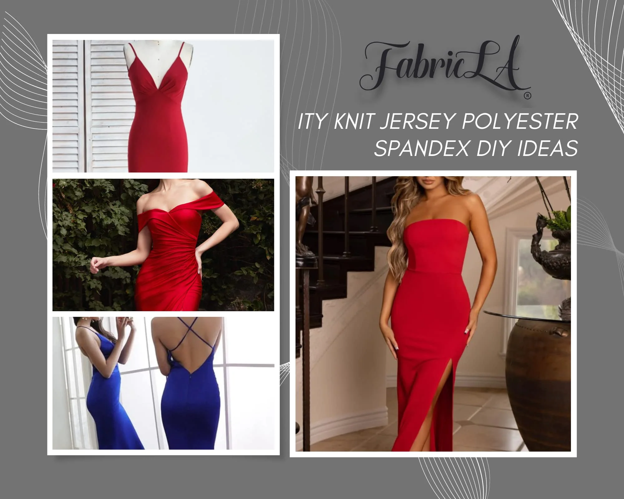 ITY Polyester Spandex Fabric | Mustard - Image 5