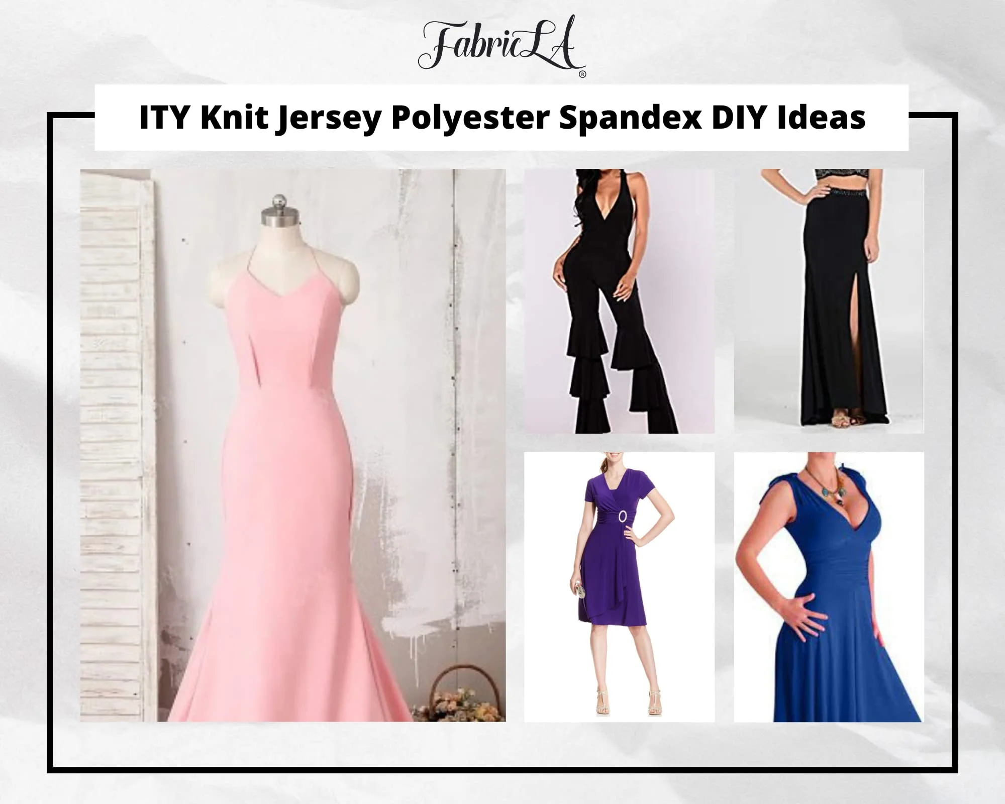 ITY Polyester Spandex Fabric | Mustard - Image 6