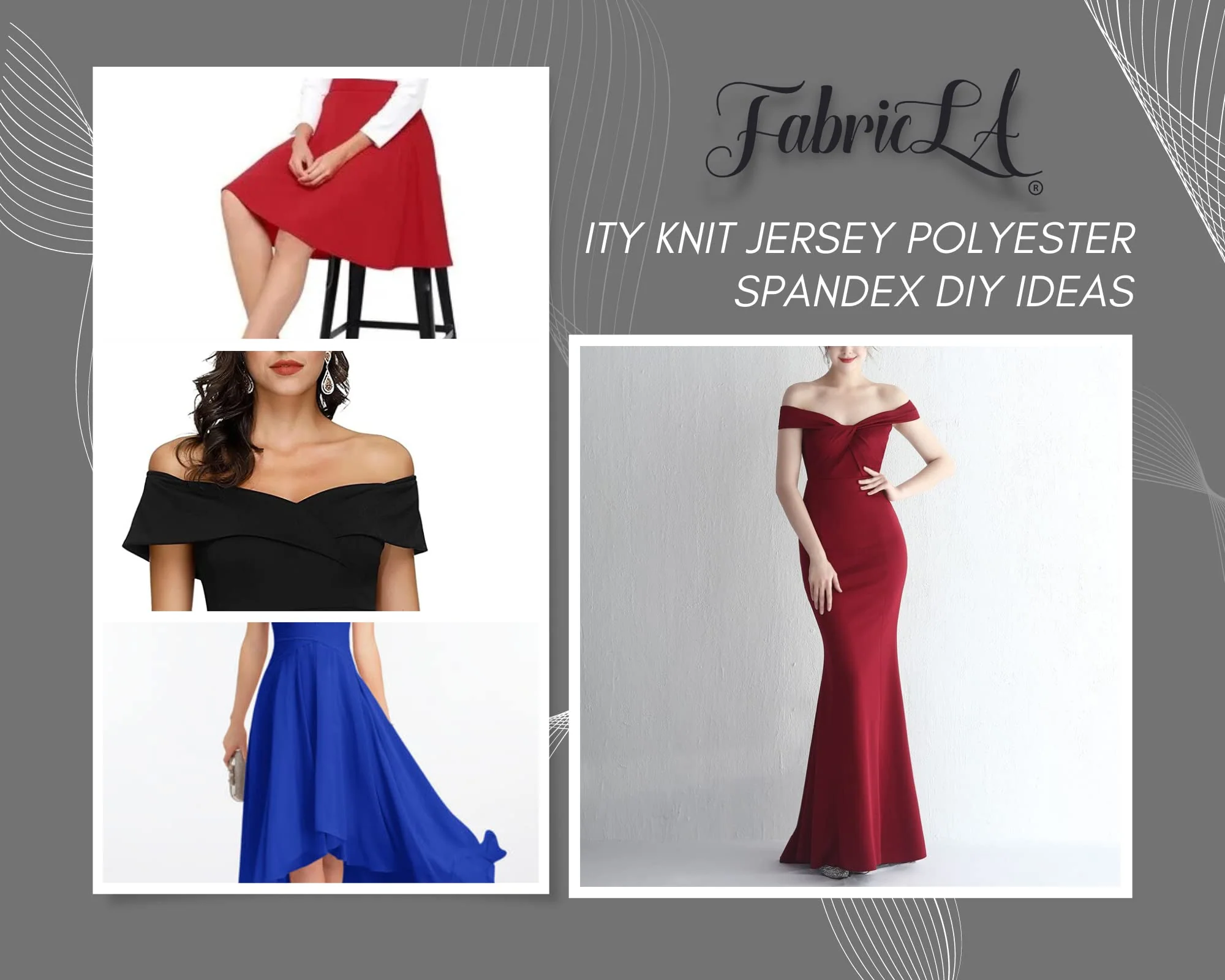 ITY Polyester Spandex Fabric | Royal Blue - Image 6