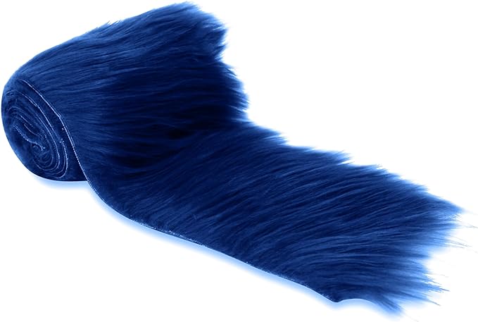 Mohair Faux Fur Fabric Strips Pre Cut Trim Ribbon Pack of 2 - Image 14