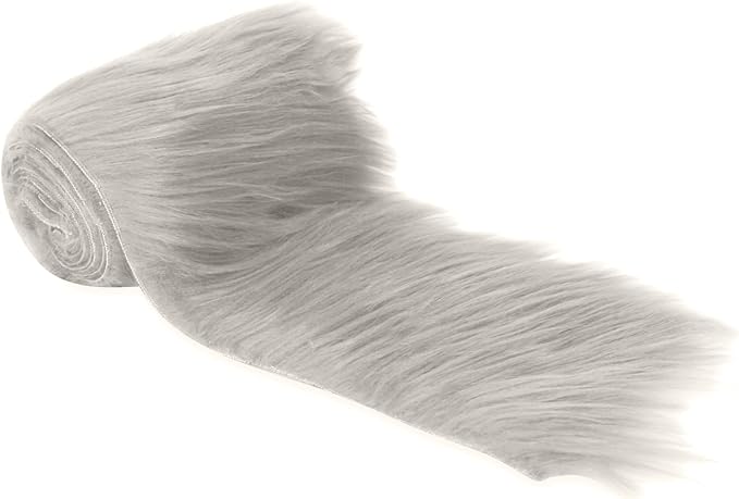 Mohair Faux Fur Fabric Strips Pre Cut Trim Ribbon Pack of 2 - Image 28