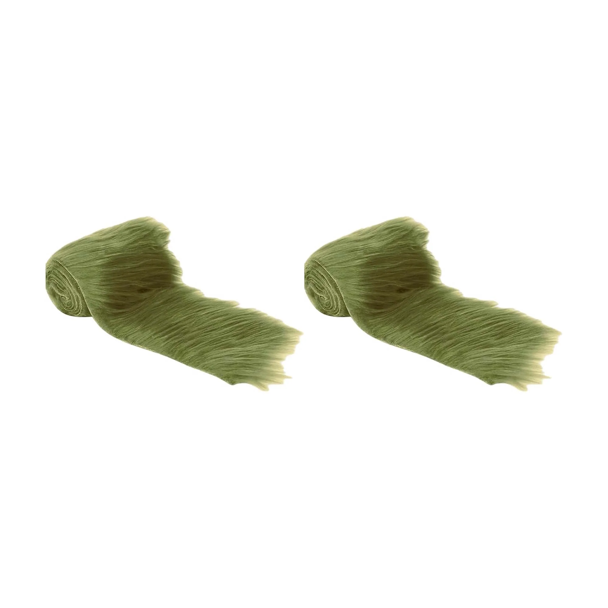 Mohair Faux Fur Fabric Strips Pre Cut Trim Ribbon Pack of 2 - Image 4