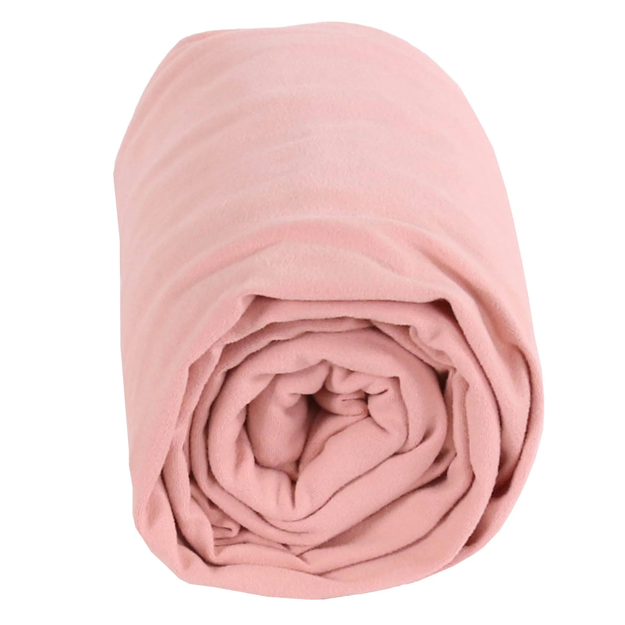 DTY Double Brushed Poly Spandex Knit Fabric – Dusty Rose - Image 3